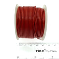 FULL SPOOL - Bright Red Leather Cord - Measuring 1.5mm - 25 yards per spool - Round Leather Jewelry Cord