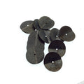 18mm Textured Gunmetal Plated Copper Wavy Disc/Heishi Washer Shape Components - Sold in Bulk Packs of 25 Pieces - Great as Bracelet Spacers!