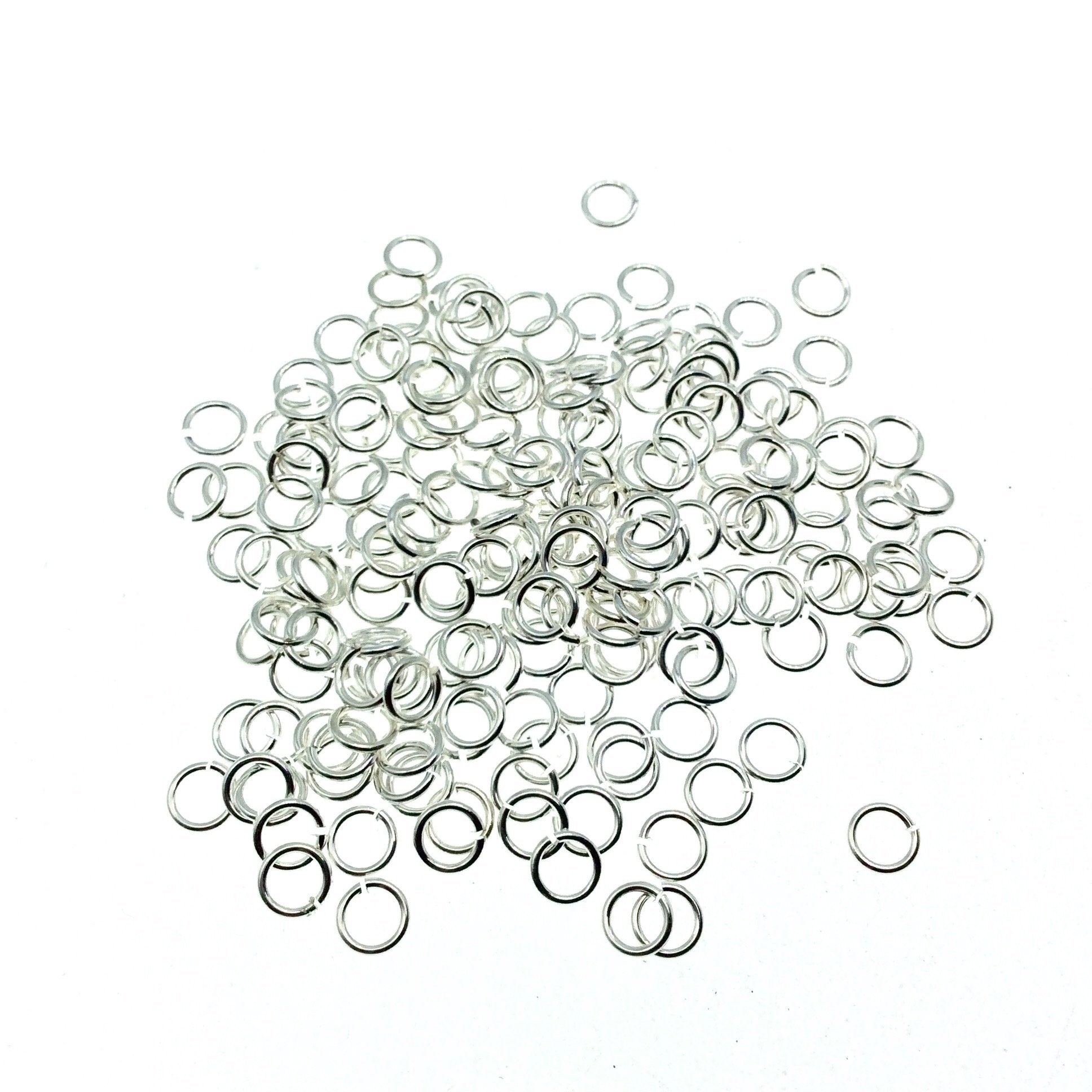 High Quality Silver Plated 4mm Open Jump Rings - Sold in Packs of 200 - Jewelry Findings