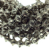 Silver Finish Dotted Urn Pattern Pewter Beads - 8" Strand (Approximately 25 Beads) - Measuring 8mm x 10mm, Approx. - 2mm Hole Size