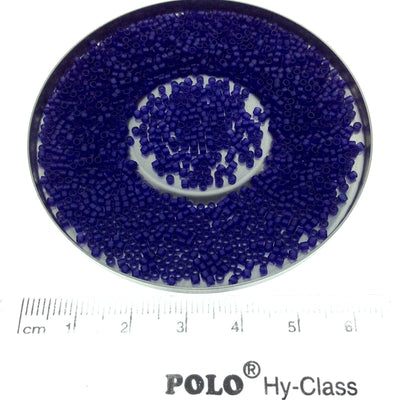 Size 11/0 Matte Finish Transparent Dyed Violet Genuine Miyuki Delica Glass Seed Beads - Sold by 7.2 Gram Tubes (Approx. 1300 Beads/2" Tube)