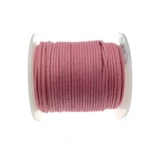 FULL SPOOL - Bubblegum Pink Beadlanta Waxed Cotton Cord - Measuring .5mm - 27 yards per spool - Round Cotton Jewelry Cord