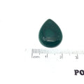 OOAK Genuine Malachite Pear/Teardrop Shaped Flat Backed Cabochon - Measuring 17mm x 24mm, 5.2mm Dome Height - Natural High Quality Cab