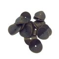 14mm Textured Bronze Plated Copper Wavy Disc/Heishi Washer Shaped Components - Sold in Bulk Packs of 25 Pieces - Great as Bracelet Spacers!
