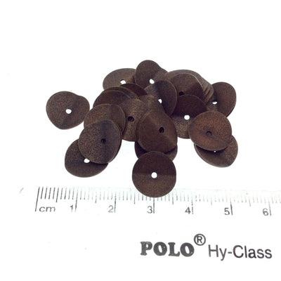 12mm Textured Antique Plated Copper Wavy Disc/Heishi Washer Shaped Components - Sold in Bulk Packs of 25 Pieces - Great as Bracelet Spacers!