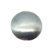 Silver Plated Brushed Finish Puffed Coin Shaped Brass Bead - Measuring 35mm x 35mm - High Quality Jewelry Component