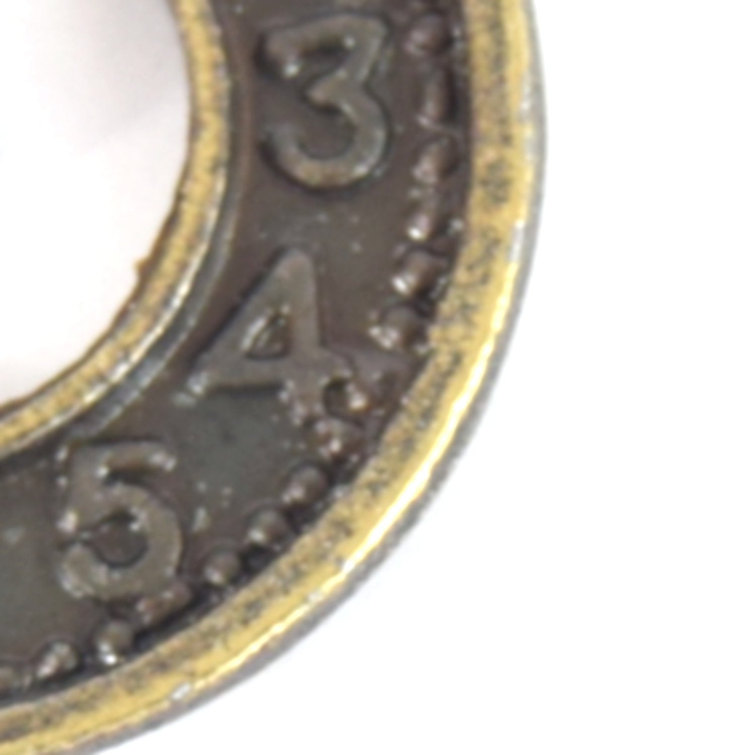 Antique Brass Plated Copper Clock Pendant with One Ring- Measuring 20mm x 20mm - Sold Individually, Chosen at Random