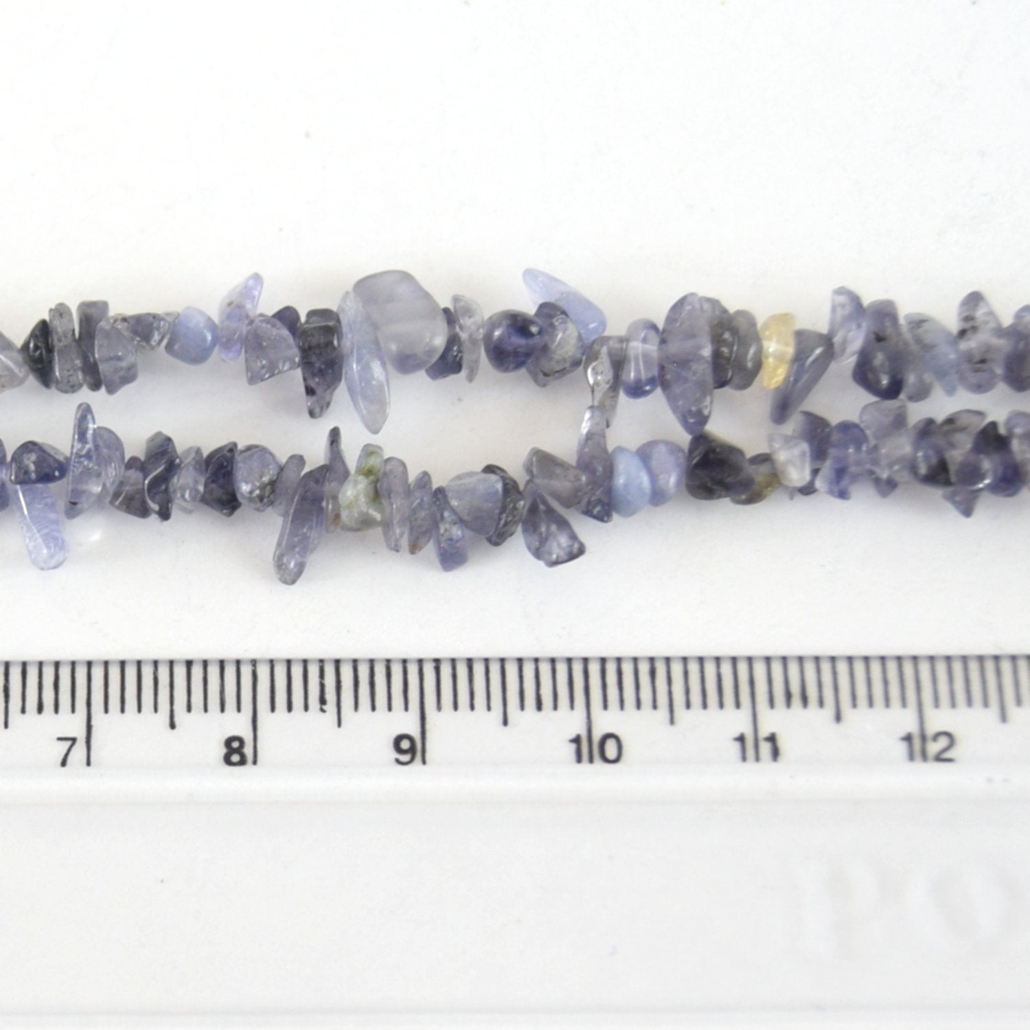 7-8mm Iolite Angular Chip Beads - Double Strand - Natural Semi-Precious Gemstone