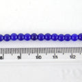 4mm Smooth Dyed Mixed Blue Natural Jade Round Beads - Sold by 15.5" Strands (~ 90 Beads)