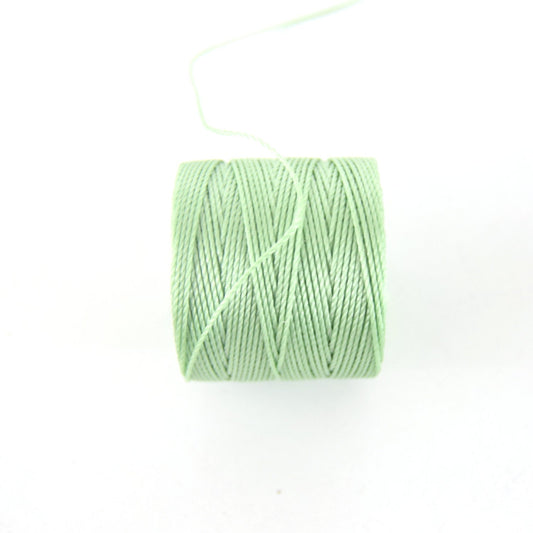 FULL SPOOL - Beadsmith S-Lon 210 Mint Nylon Macrame/Jewelry Cord - Measuring 0.5mm Thick - 77 Yards (231 Feet) - (SL210-Mint)