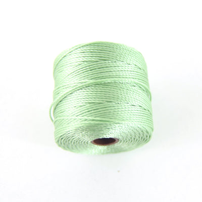 FULL SPOOL - Beadsmith S-Lon 210 Mint Nylon Macrame/Jewelry Cord - Measuring 0.5mm Thick - 77 Yards (231 Feet) - (SL210-Mint)