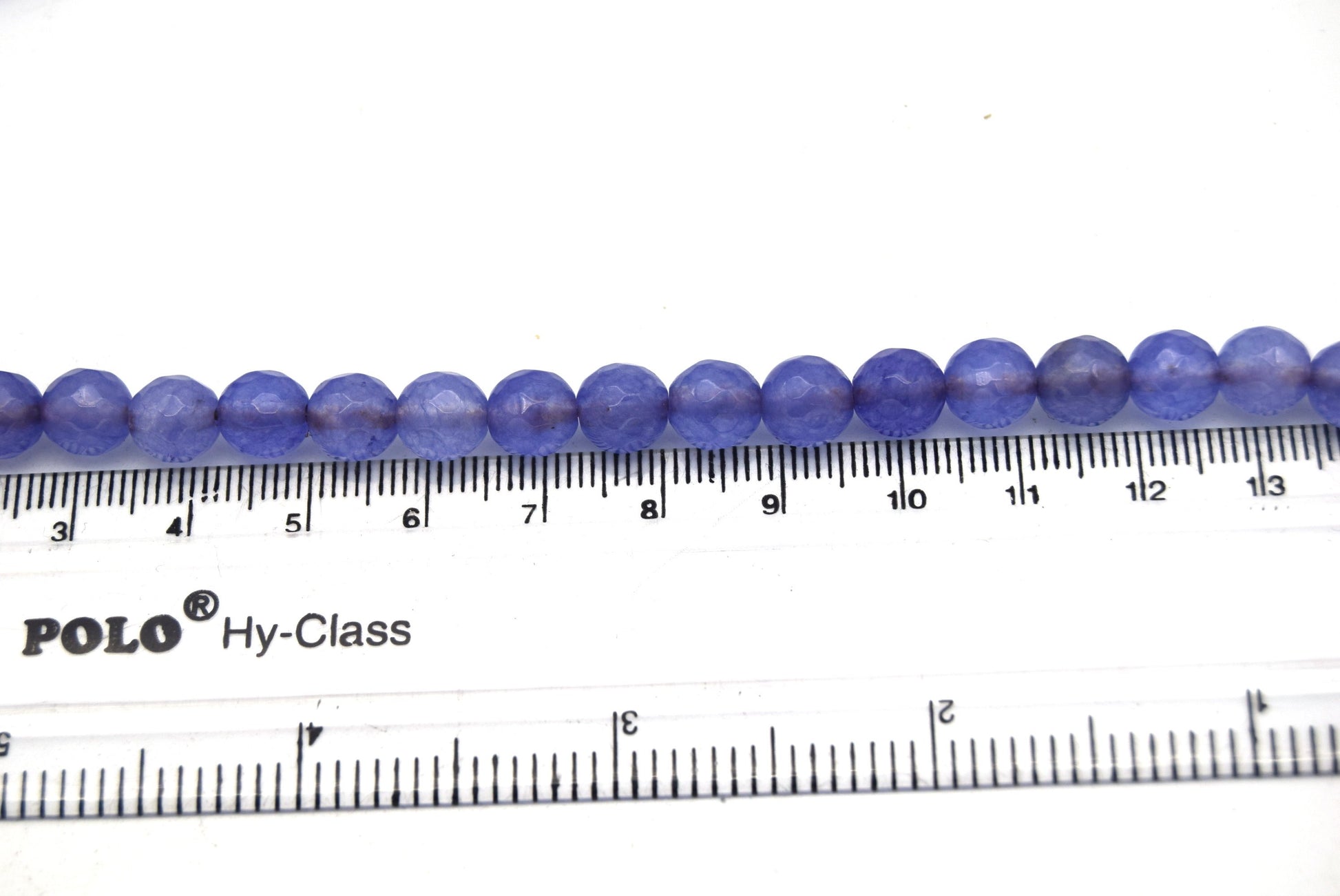 8mm Faceted Mixed Purple Agate Round/Ball Shaped Beads - 15" Strand (Approximately 48 Beads) - Natural Semi-Precious Gemstone