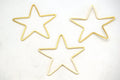 43mm x 43mm Gold | Gunmetal Star Shaped Pendant/Connector Components (No Loop) Available in 2 Colors -  (Pack of 4)
