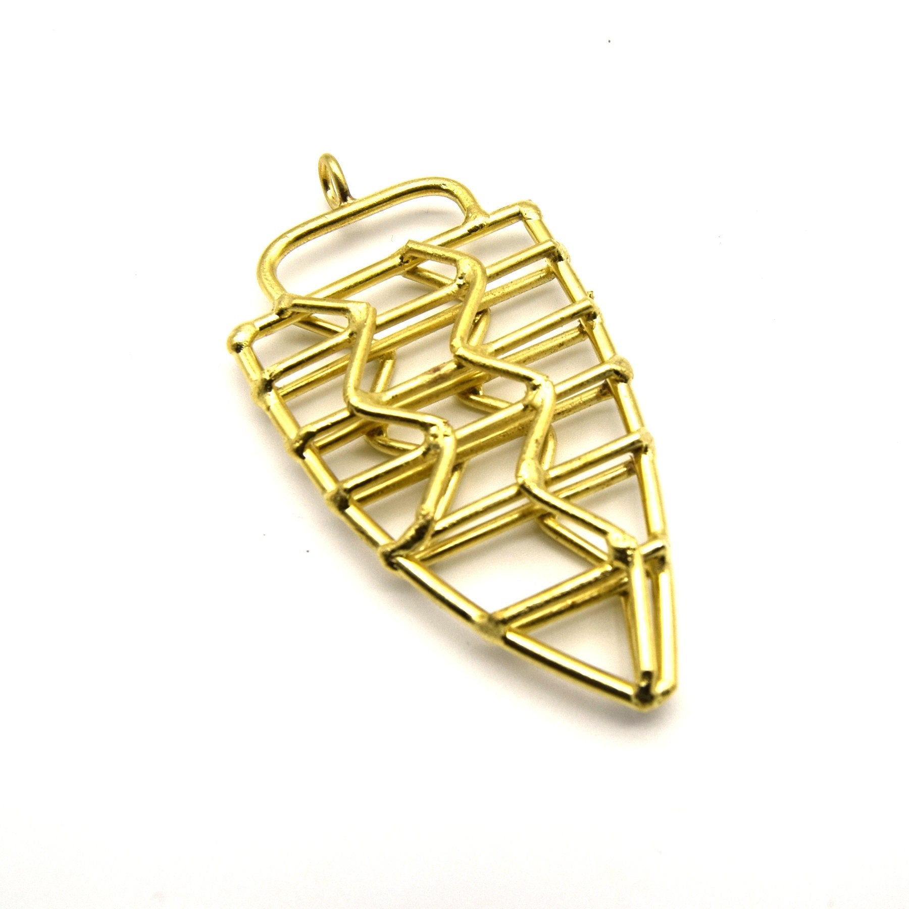 Arrowhead Pendant | Gold Metalwork Arrow Pendant