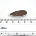 Peach Moonstone Bezel | 11mm x 30mm Silver Plated Natural Long Teardrop Shaped Flat Pendant