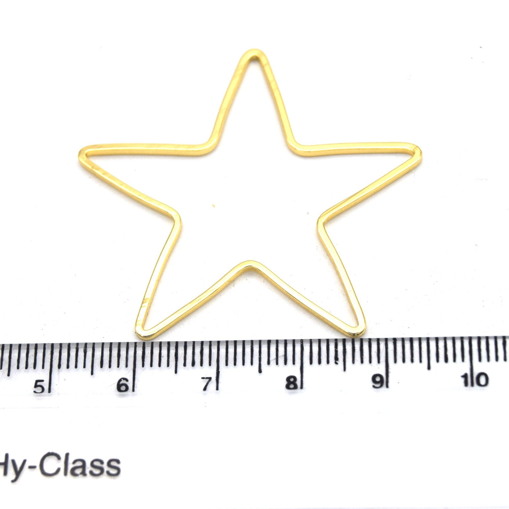 43mm x 43mm Gold | Gunmetal Star Shaped Pendant/Connector Components (No Loop) Available in 2 Colors -  (Pack of 4)