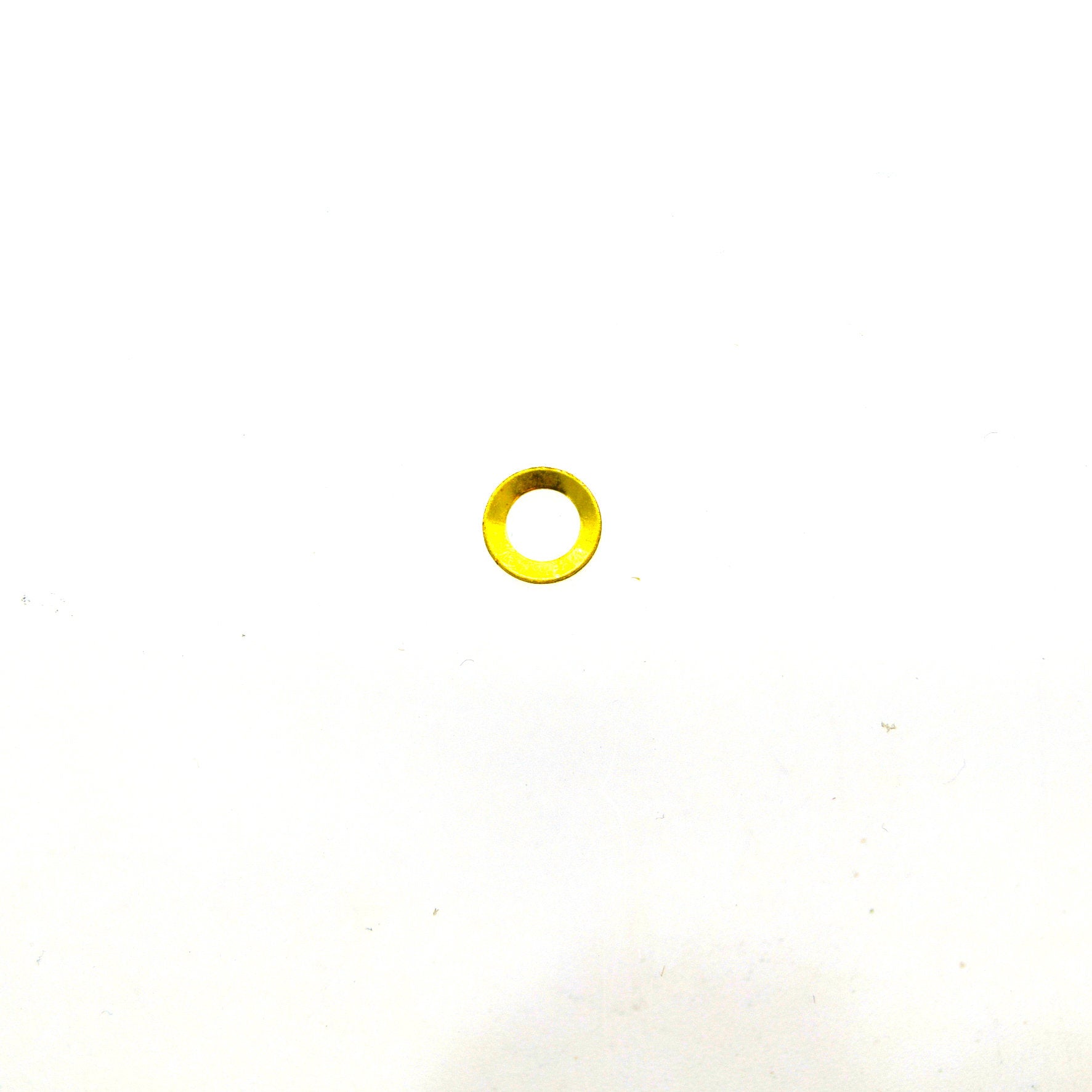 6mm Gold Brushed Finish Open Circle/Ring/Hoop Shaped Plated Copper Components - Pack of 20