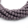 Lava Beads | Purple Round Diffuser Beads - 6mm 8mm 10mm 12mm 14mm 16mm 18mm Available