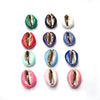 Cowrie Shell Beads | Electroplated and Enamel Coated Shell Beads - 12 Colors Available