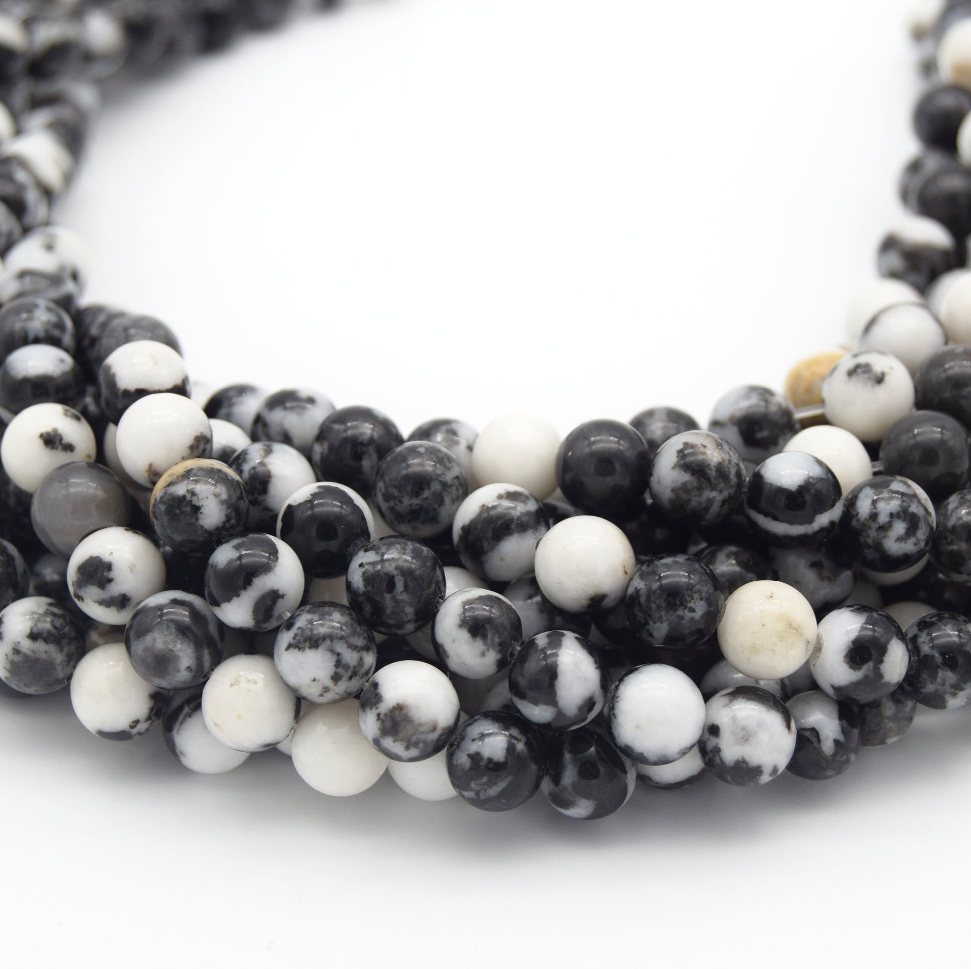 Zebra Jasper Beads |  Natural Smooth Round Gemstone Beads - 2mm 4mm 6mm 8mm 10mm Available