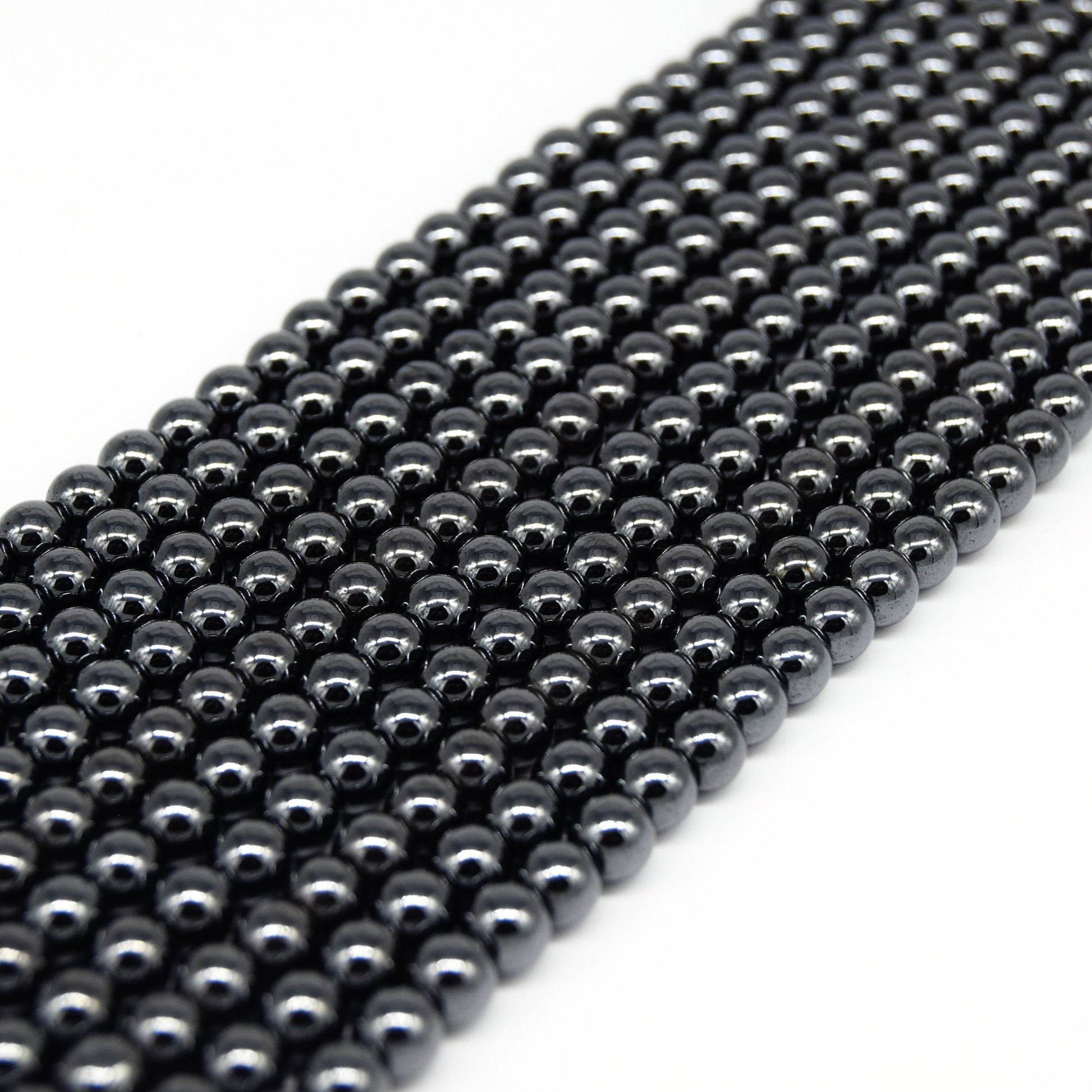 Hematite Beads | Gunmetal Smooth - 4mm 6mm 8mm 10mm 12mm 14mm