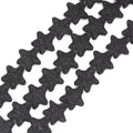 Star Lava Beads | Natural Black Lava Rock Beads - 22mm 27mm 42mm Available