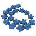 Star Lava Beads | Natural Blue Lava Rock Beads - 22mm 27mm 42mm Available