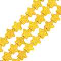 Star Lava Beads | Natural Yellow Lava Rock Beads - 22mm 27mm 42mm Available