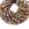 Synthetic Moonstone Beads | Mystic Aura Quartz Beads | Brown Matte Holographic Glass Beads - 6mm 8mm 10mm 12mm Available