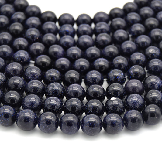 Blue Goldstone Beads