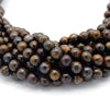 Bronzite Beads | Smooth Round Natural Gemstone Beads - 4mm 6mm 8mm 10mm  Available