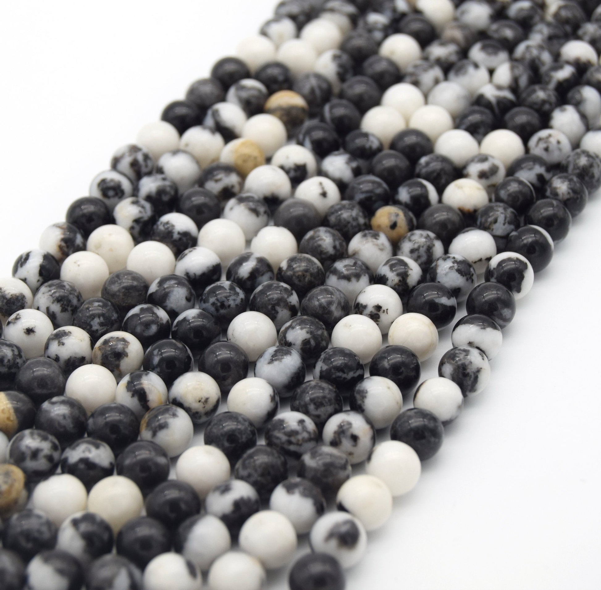 Zebra Jasper Beads |  Natural Smooth Round Gemstone Beads - 2mm 4mm 6mm 8mm 10mm Available