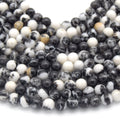 Zebra Jasper Beads | Natural Smooth Round Gemstone Beads - 2mm 4mm 6mm 8mm 10mm Available