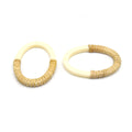 Rattan and Acrylic Earring Findings