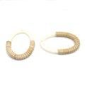 Rattan and Acrylic Earring Findings