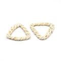 Rattan Wood Earring Finding | Handmade Natural White Interwoven Reed  Square Circle Triangle Oval Jewelry Component - Sold in Pairs