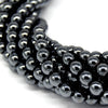Hematite Beads | Gunmetal Smooth - 4mm 6mm 8mm 10mm 12mm 14mm