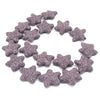 Star Lava Beads | Natural Purple Lava Rock Beads - 22mm 27mm 42mm Available