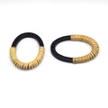 Rattan and Acrylic Earring Findings