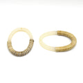 Rattan and Acrylic Earring Findings