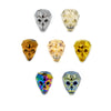 Crystal Skull Beads | 18mm x 20mm 3D Skull Glass Beads for Crafting