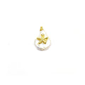 Inlaid Fresh Water Pearl Pendant |  Star Crescent Moon Hamsa Starfish Mandala CZ Inlaid Pearl Charms