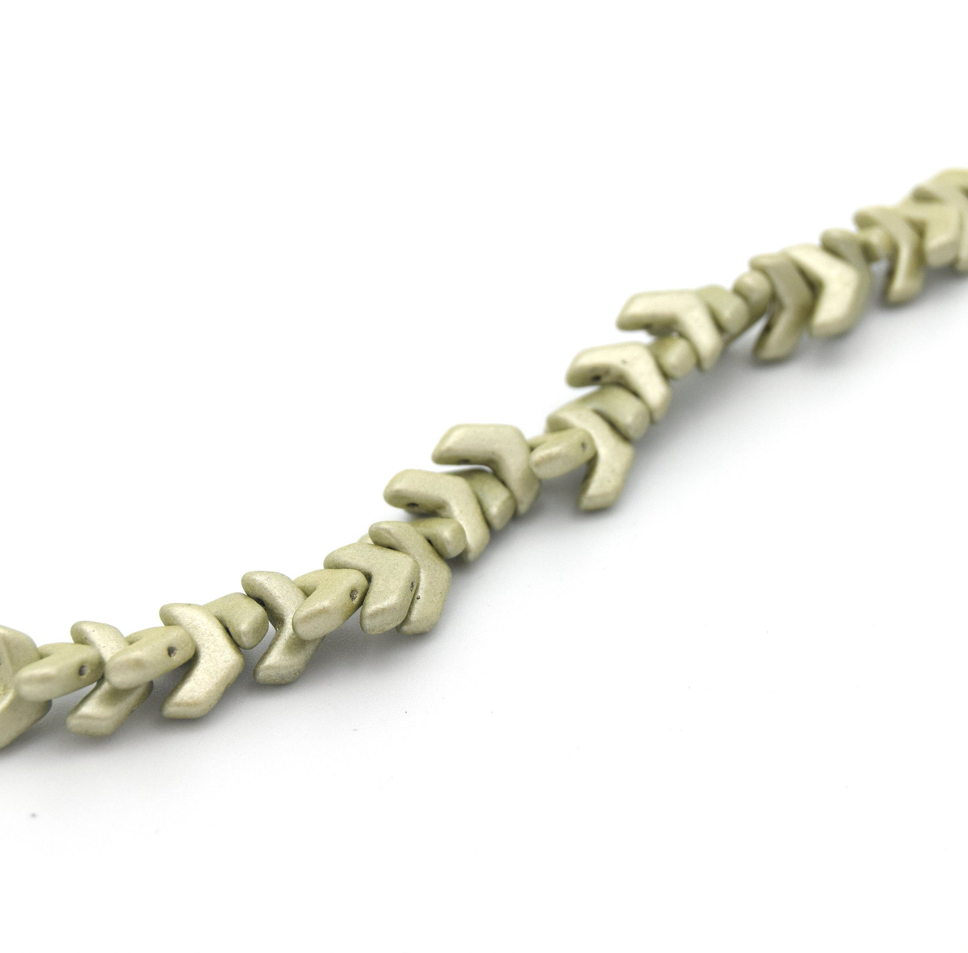 Chevron Duo Beads | 10mm x 4mm Jet Suede Gold - 2 hole Czech Glass | 30 Beads per strand