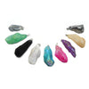 Mystic Aura Quartz Drop Pendant | Rainbow Quartz Teardrop Shape Pendants - Measuring 12-34mm x 40-72mm, Approx. - Sold Individually/Random