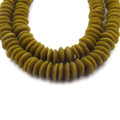 14mm Ashanti African Glass Saucer/Disc Shaped Beads - Sold by Approx. 16" Strand (~96 Beads)