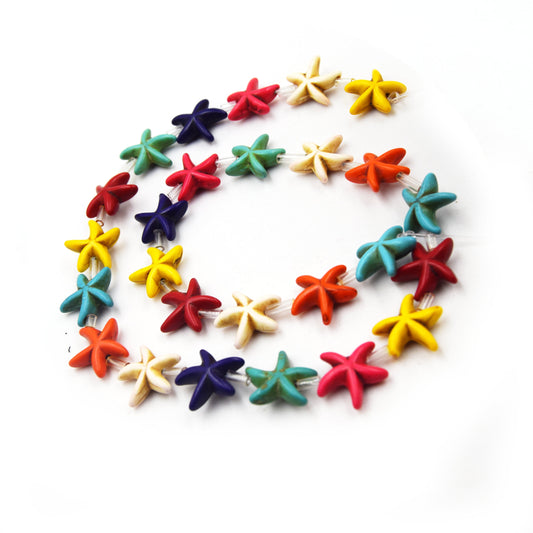 Howlite Starfish Beads: Essential Accents for Vibrant Summer Jewelry