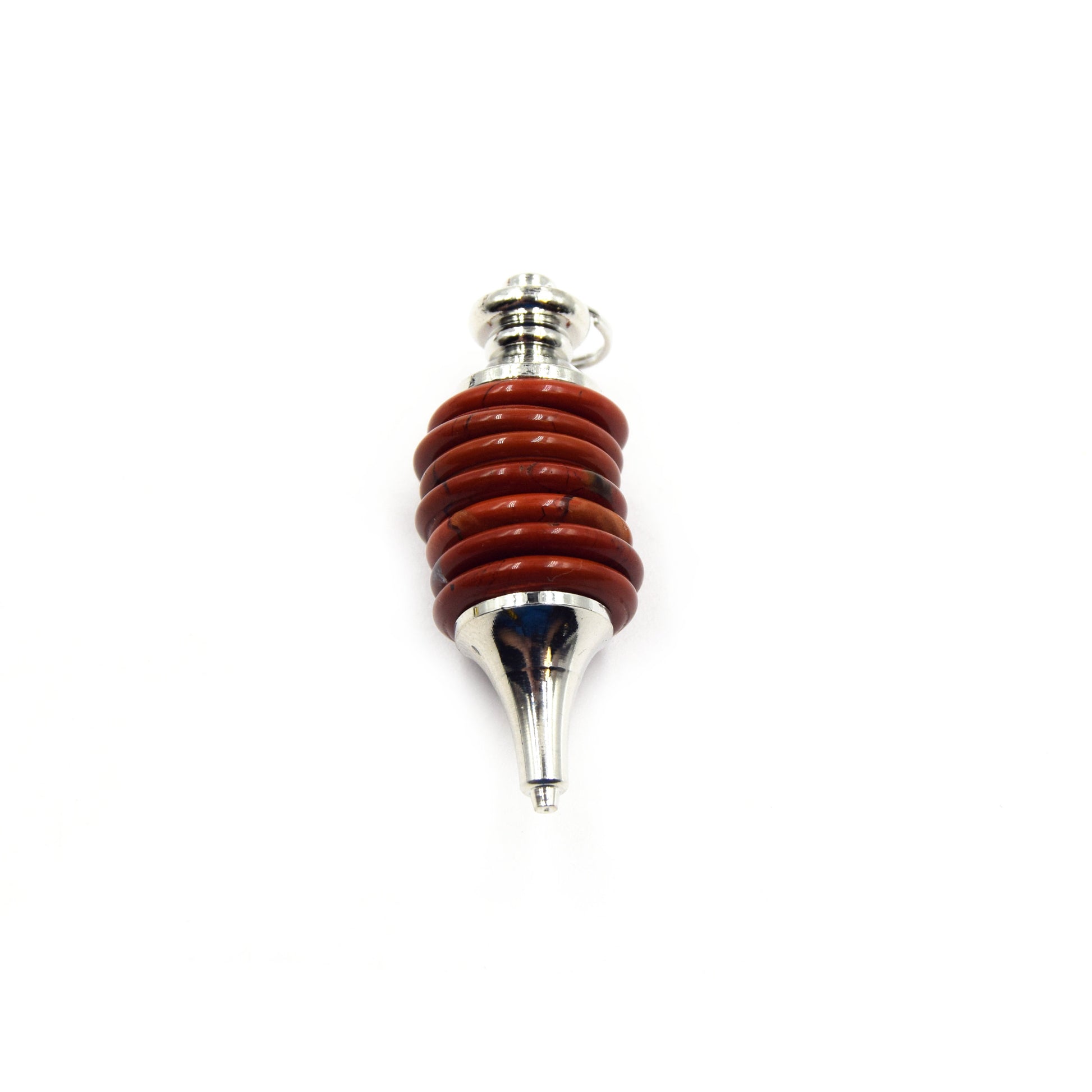 Natural 7 Chakra Disc Pendulum Point Pendant | Quartz Tiger Eye Lapis Aventurine Jasper Citrine Amethyst Point Pendant - Sold Individually