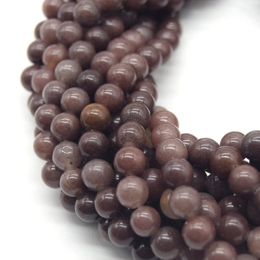 Purple Aventurine Round Gemstone Beads | Natural Smooth Beads | Available in 8mm, 10mm, 12mm Sizes