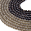 Smoky Quartz Beads | Round MATTE Natural Smoky Quartz Gemstone Beads | 4mm 6mm 8mm 10mm