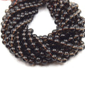 Smoky Quartz Beads | Round Smooth Natural Smoky Quartz Gemstone Beads | 4mm 6mm 8mm 10mm